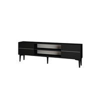 TV-LOWBOARD Aragon Schwarz - Schwarz, Holzwerkstoff/Kunststoff (140/44.6/29.6cm) - moebel17