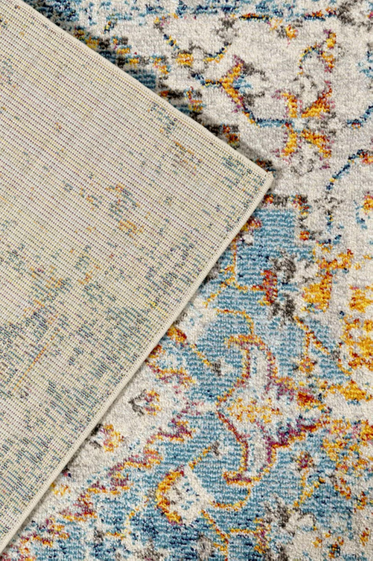 TEPPICH modern Flachgewebe Orient KASBA Blau 160 x 230 cm - Blau, Textil (160/230cm) - Novatrend