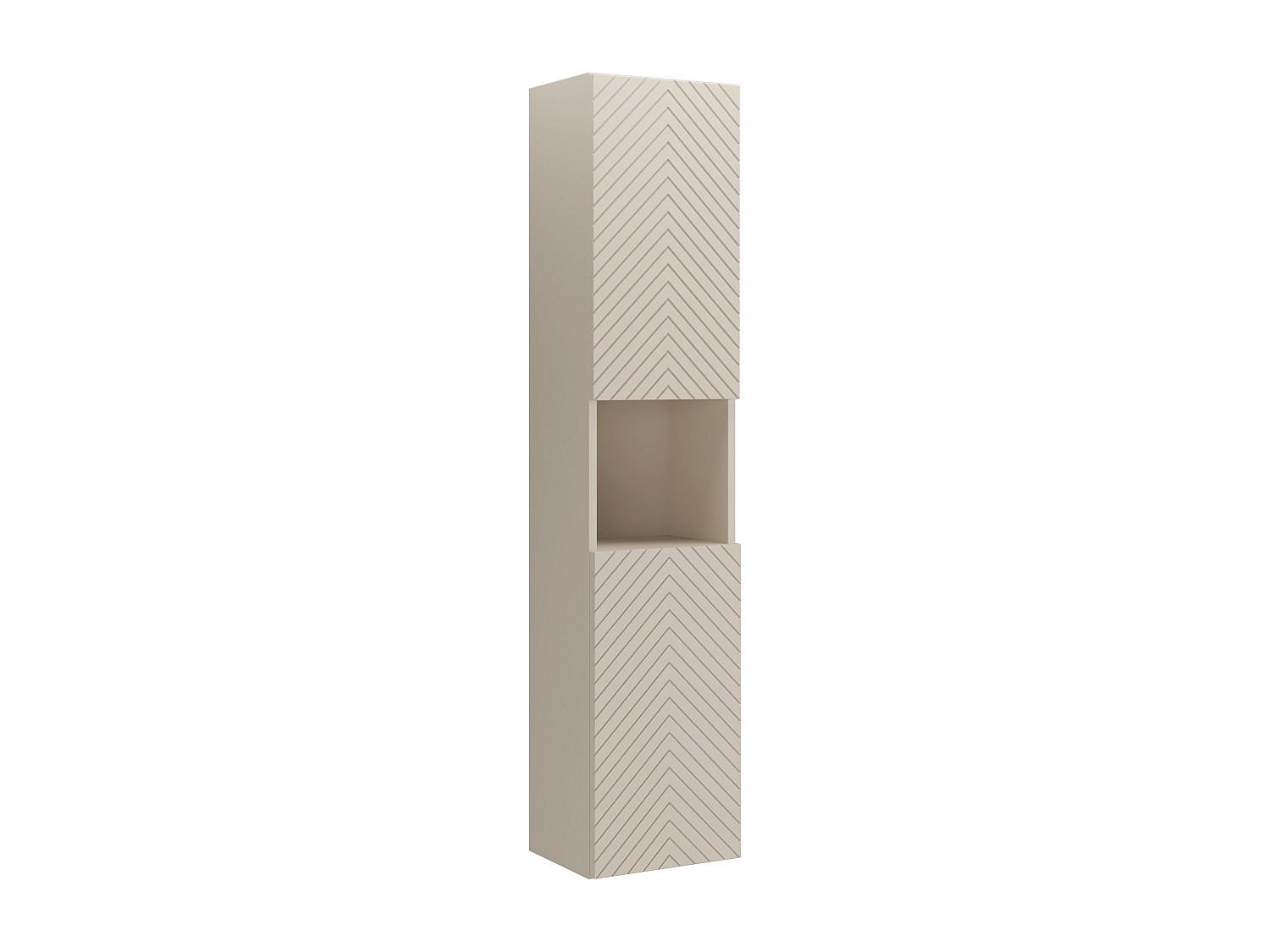 BADSCHRANK - 35 cm x 26.6 cm - Holz, Platte, Holz, Platte - Beige - DORIONI - Beige, Holz (35/140/26.6cm) - Vente-Unique