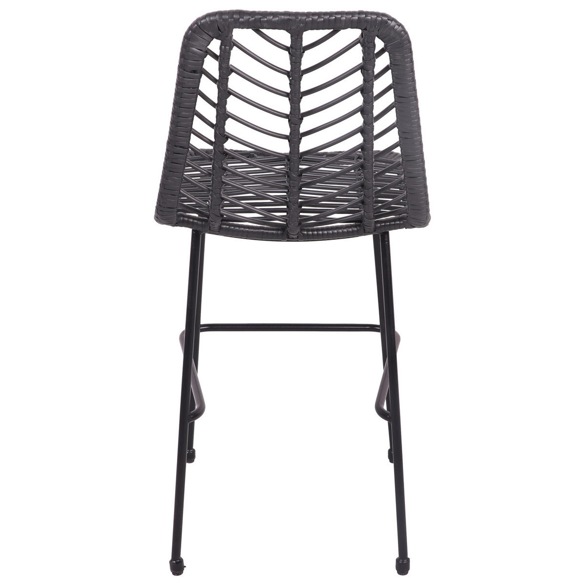 BARHOCKER Oka Schwarz 2er-Set - Schwarz, Kunststoff (45.5/98.5/64.5cm) - Happy Garden