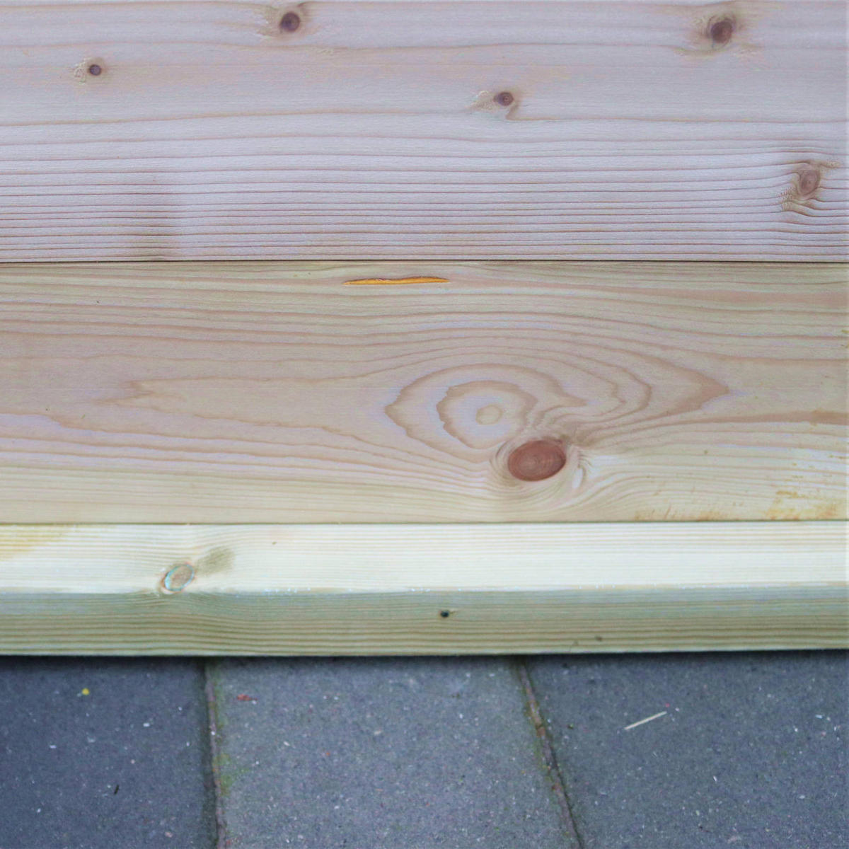 FUSSBODEN GARTENHAUS Universal-Set 27 m² - Naturfarben, Kunststoff (29/10/300cm) - Alpholz