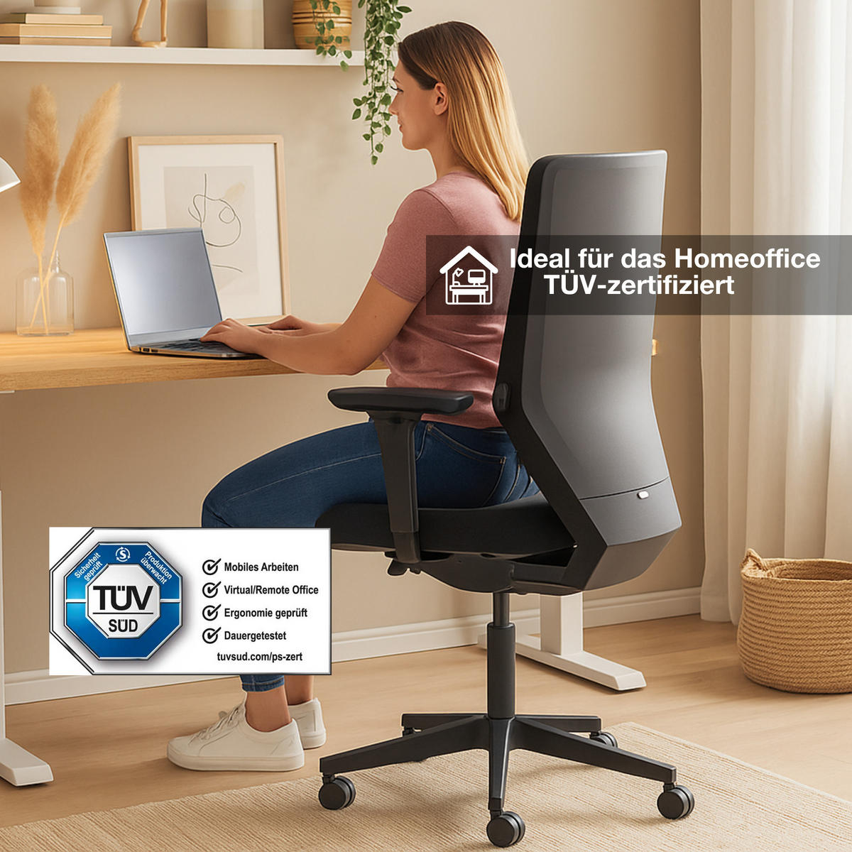 SCHREIBTISCH Elektrisch Höhenverstellbarer Familien Schreibtisch Pitino Curved Kiesel Signalweiß 160/70/52.5-121cm - Beige/Weiß, Holzwerkstoff/Metall (70/160/121cm) - ASSMANN