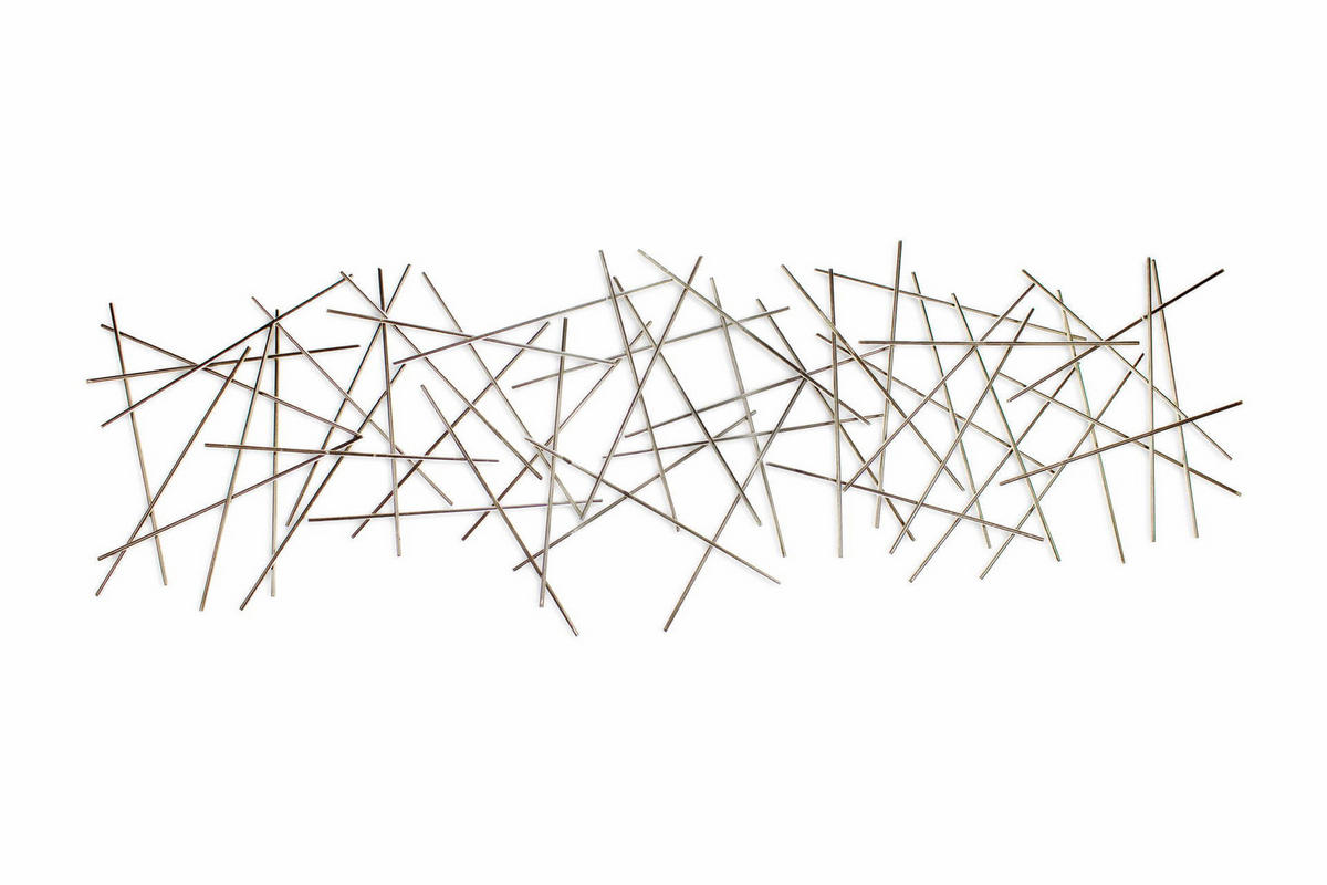 WANDDEKO Gold 150/50 cm - Goldfarben, Metall (1.6/50/4cm) - KUNSTLOFT