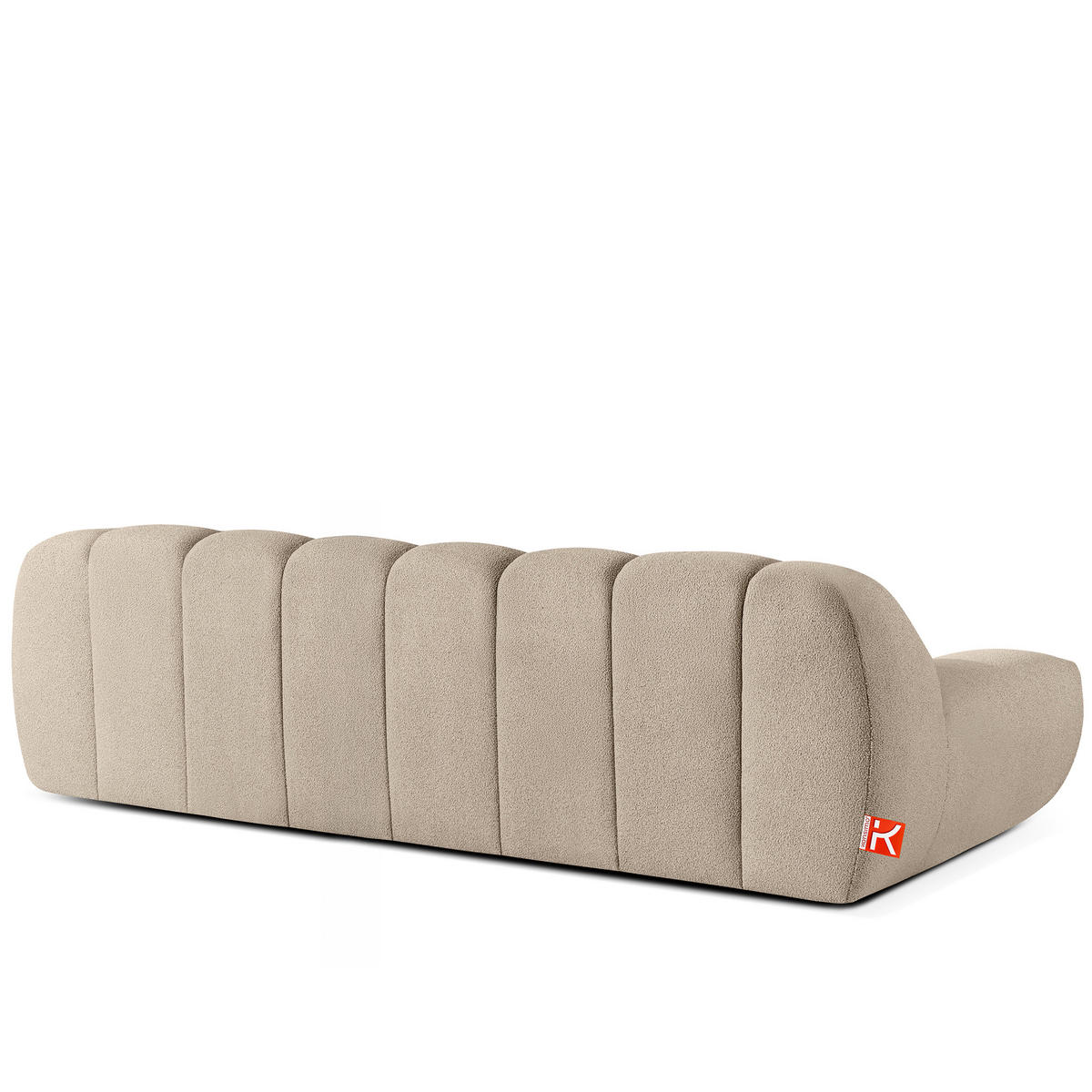 SITZGARNITUR VENA Bouclé, Beige - Beige, Holz/Textil (65/38/65cm) - KONSIMO®