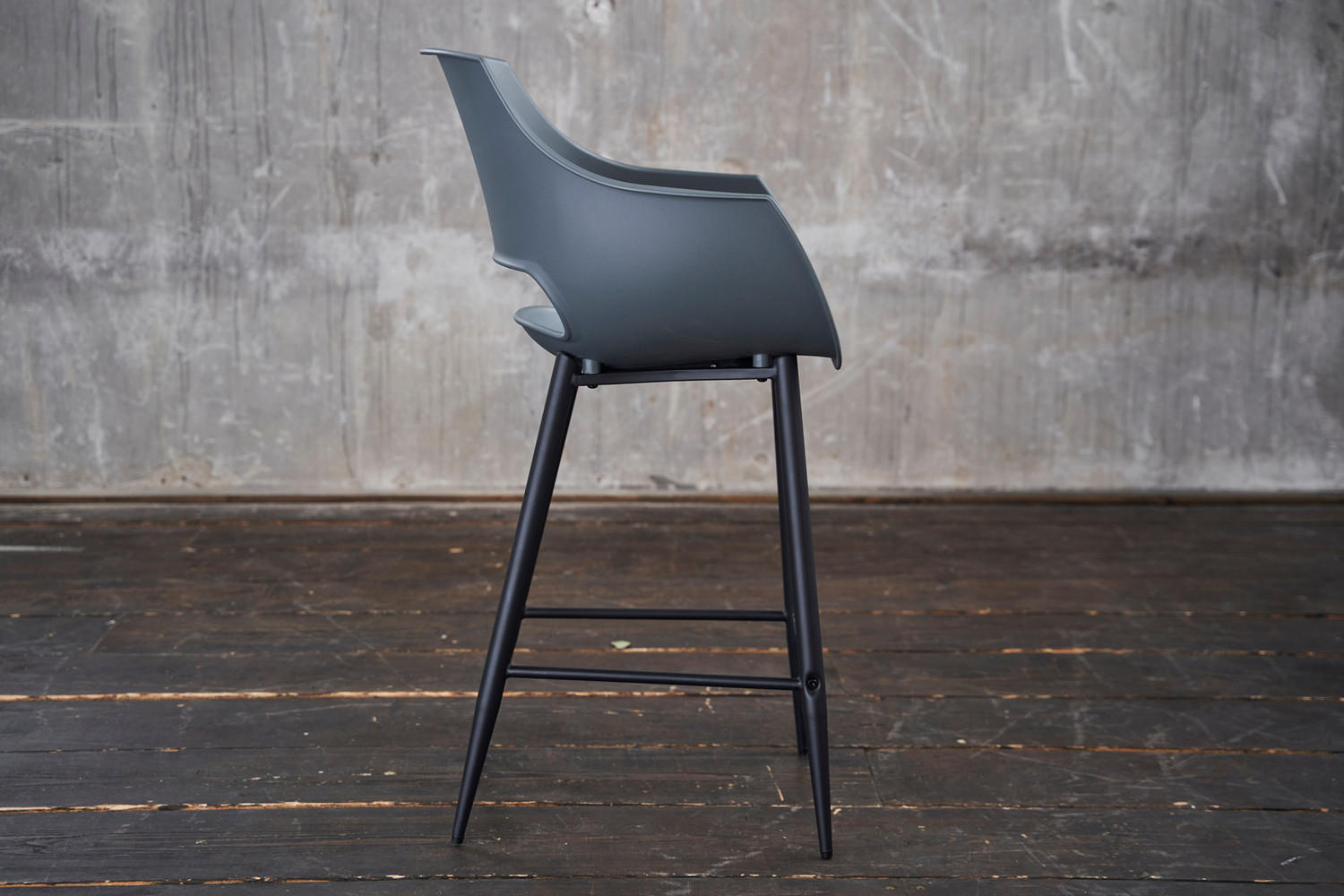 BARHOCKER ZAJA Grau Kunststoff - Grau, Kunststoff (57/114/59cm) - KAWOLA