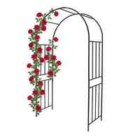 BOLTĂ Neagră metal 218 cm - negru, metal (44.5/218/120cm) - Relaxdays