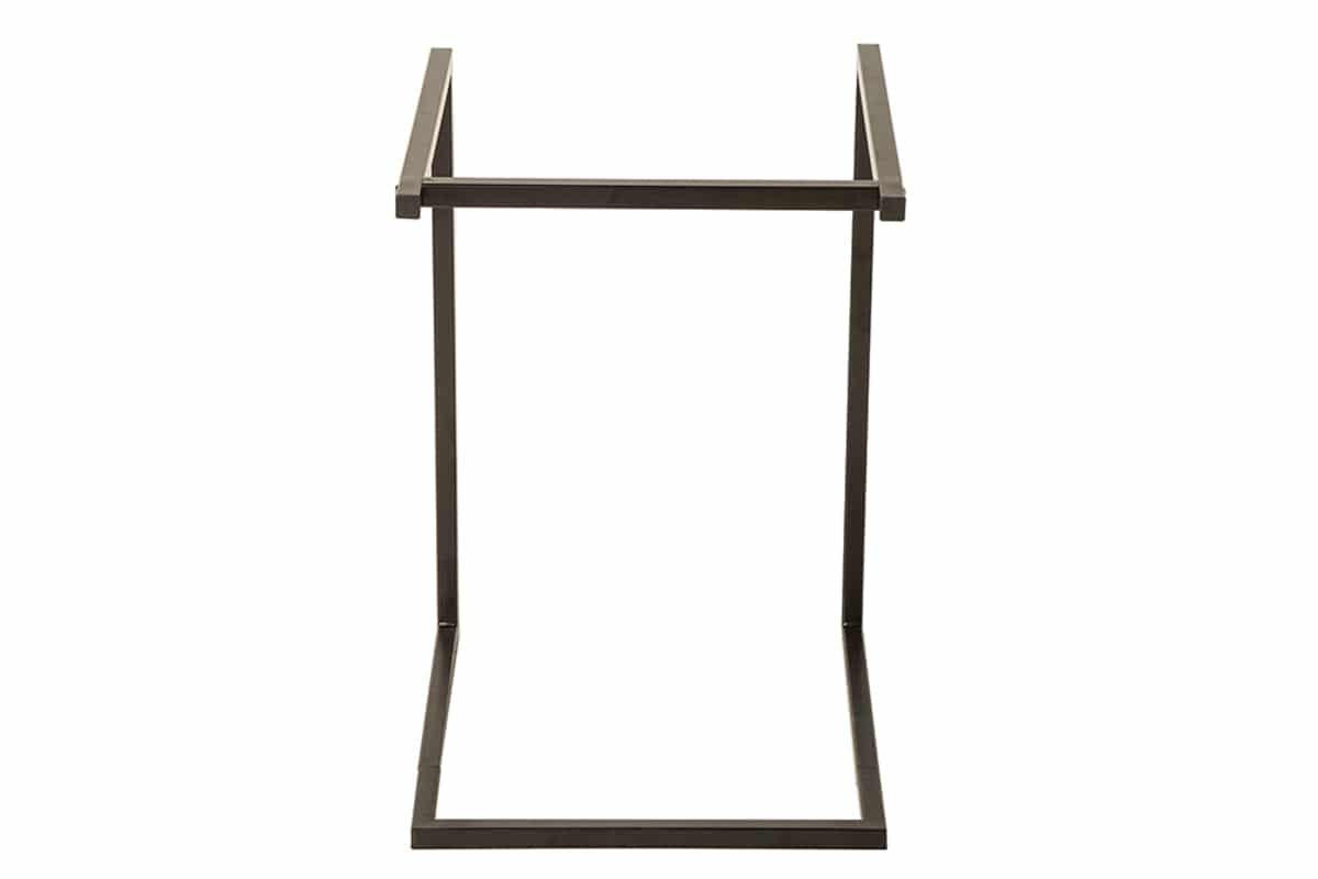 BEISTELLTISCH CIANO Akazie Schwarz 40cm - Schwarz/Braun, Holz/Metall (40/40/58cm) - riess-ambiente