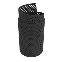 SICHTSCHUTZSTREIFEN Rille Gelocht 15 Prozent PP Streifen Anthrazit 2,55m - Anthrazit, Kunststoff (255/19cm) - ZAUN|ZU