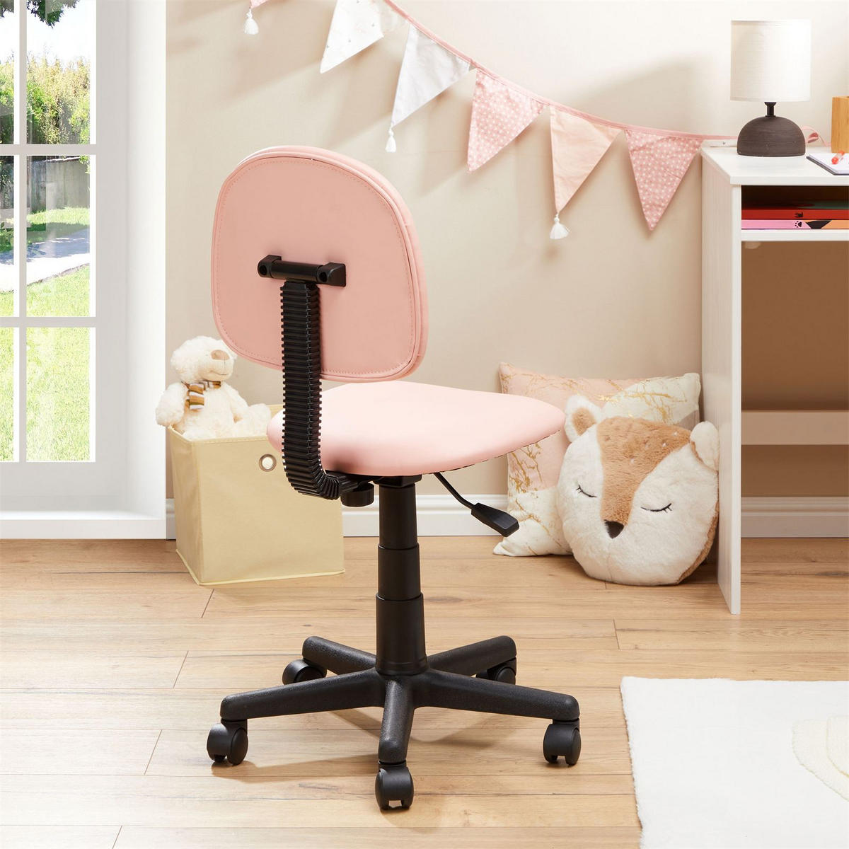 KINDERDREHSTUHL UNICORN - Rosa, Textil (40/80/40cm) - CARO-Möbel