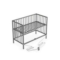 BEISTELLBETT mit Umbauseite - grau - Dreamy 4 in 1 Bett - Grau, Holz (120/90/60cm) - Sämann – make a difference.