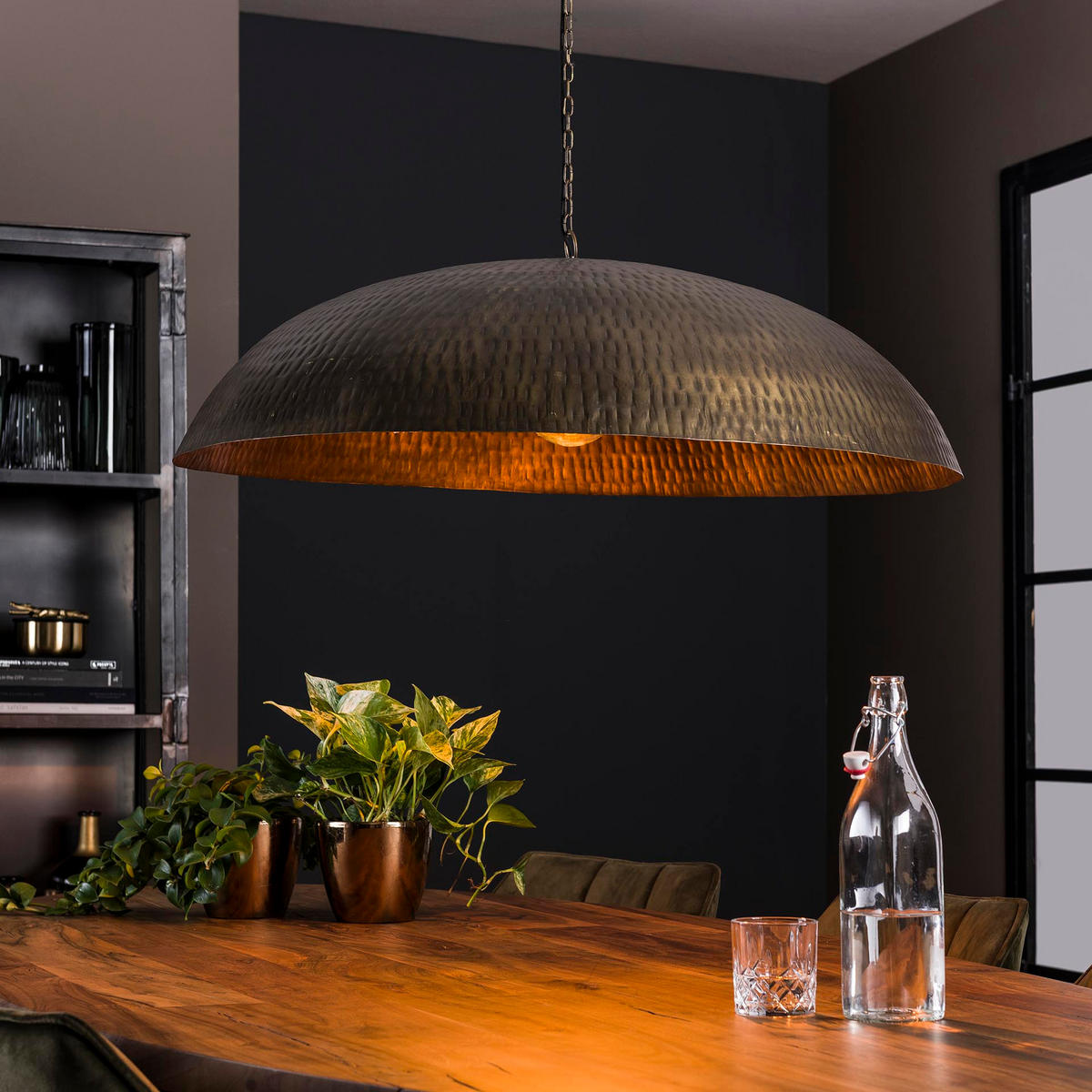 HÄNGELEUCHTE Dome Grau 90/90/150 cm - Grau, Metall (90/90/150cm) - Hoyz Collection