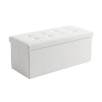 HOCKER mit Stauraum 110/38/38 cm - Beige, Textil (38/38/110cm) - SCENA LIVING