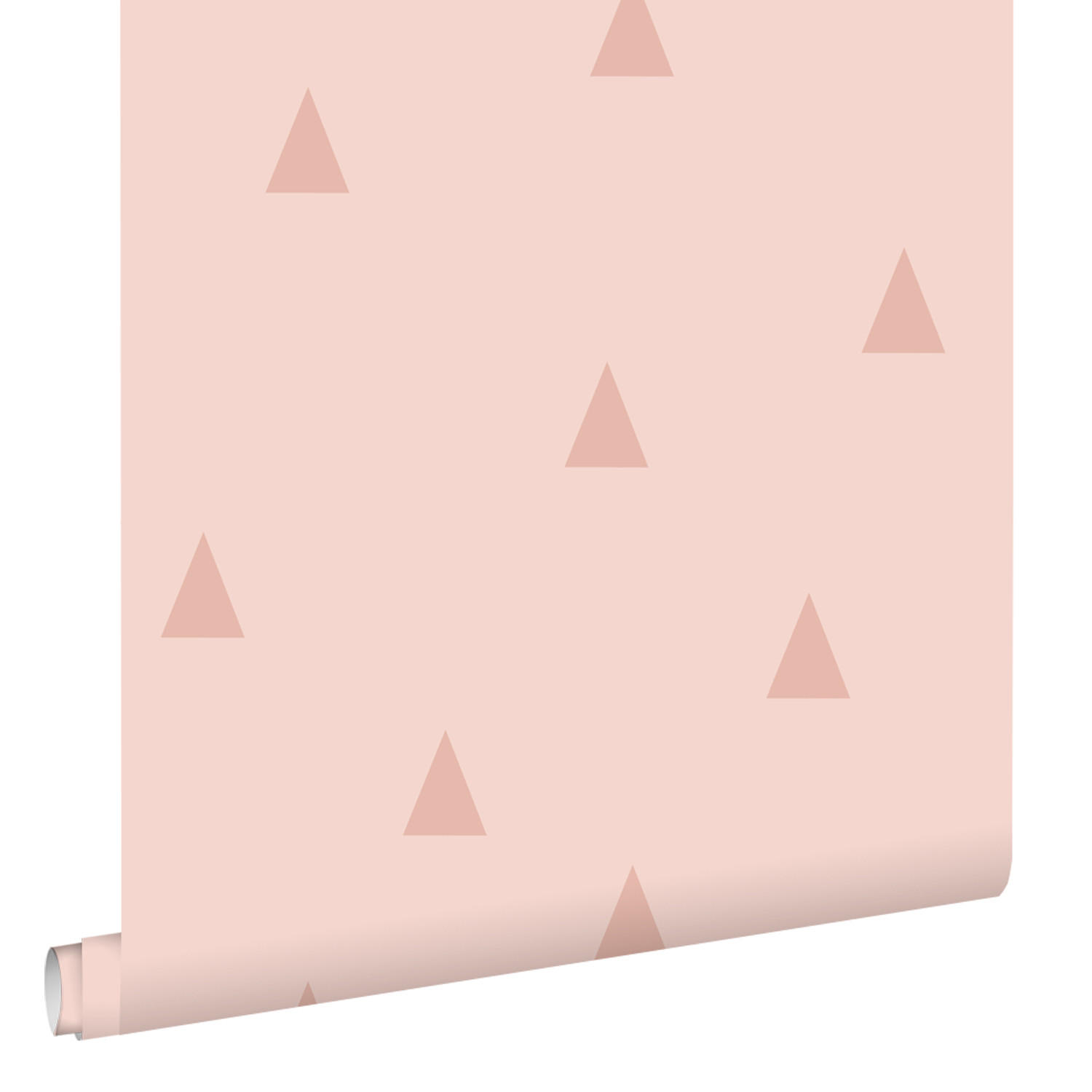 TAPETE grafische Dreiecke 53 cm x 10.05 m - Pink, Papier (53/0.1cm) - ESTAhome