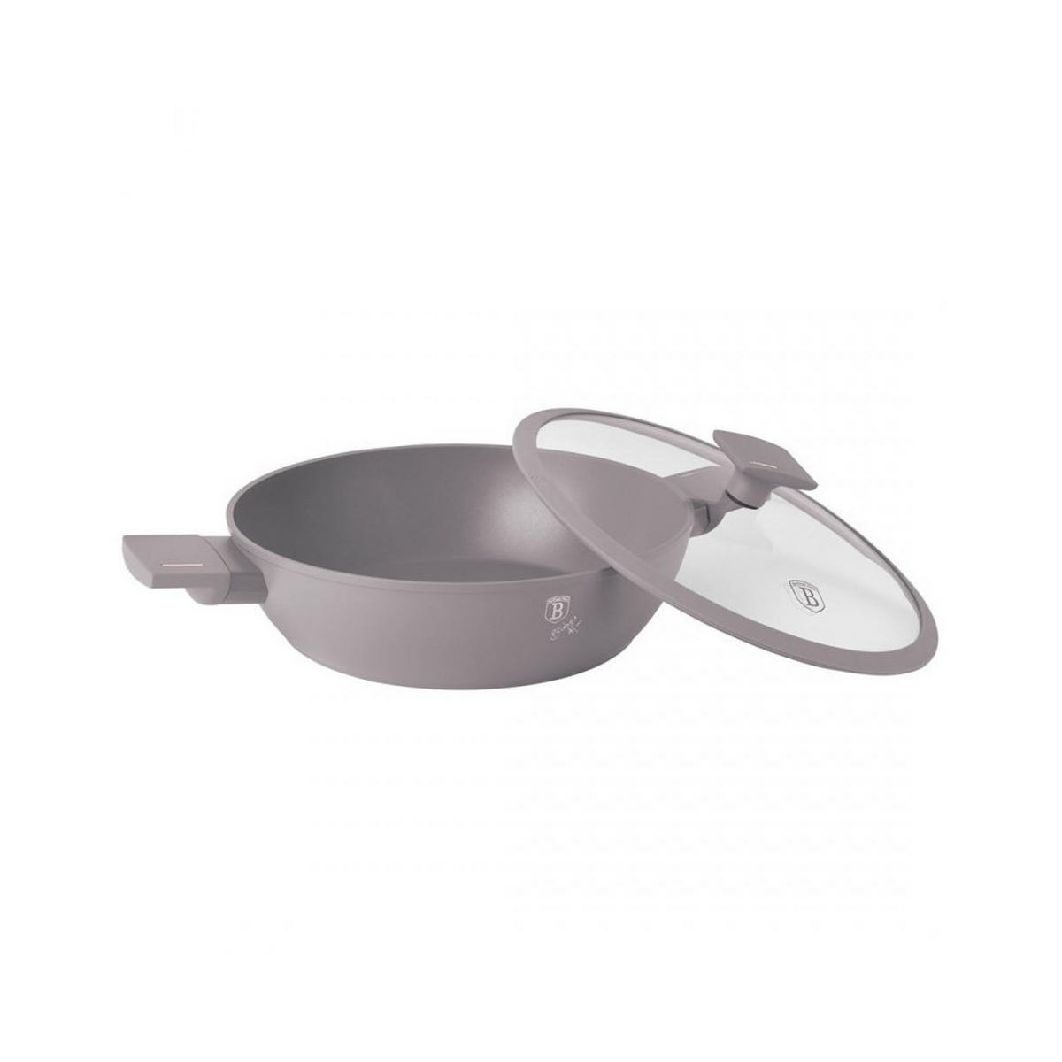 TOPF Grau 40/30/8 cm BH8099 - Grau, Metall (30cm) - Berlinger Haus