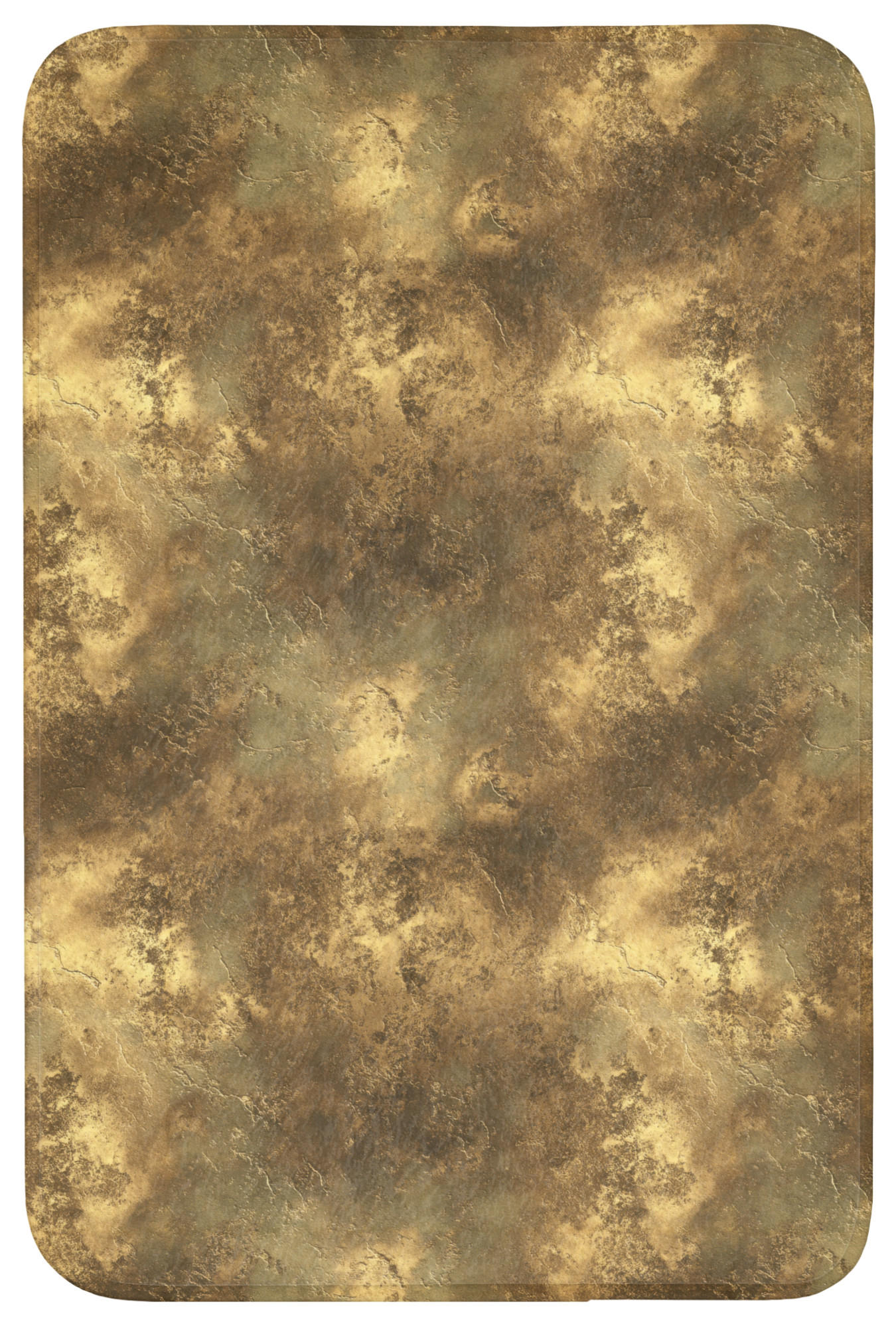 TEPIH ZA KUPAONICU Patina 60x90 cm - zlatne boje, tekstil/plastika (60/90cm) - OnlyWow