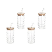 GLÄSERSET Bubbly Summer 0,45 l 4er-Set - Transparent, Glas (0.45L) - Homla