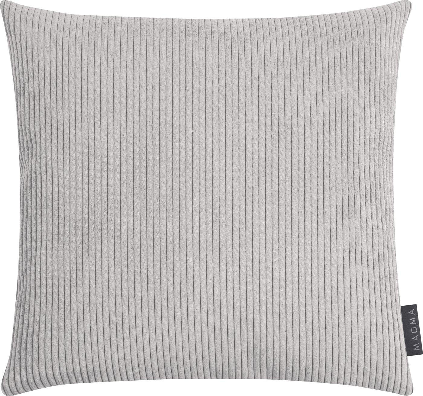 KISSENHÜLLE Inga Cord Look - Grau, Textil (50/50cm) - Magma Heimtexx