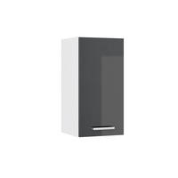 HÄNGESCHRANK R-Line Anthrazit Hochglanz 30 cm - Schwarz Hochglanz/Anthrazit, Holzwerkstoff (30/60/31cm) - Vicco