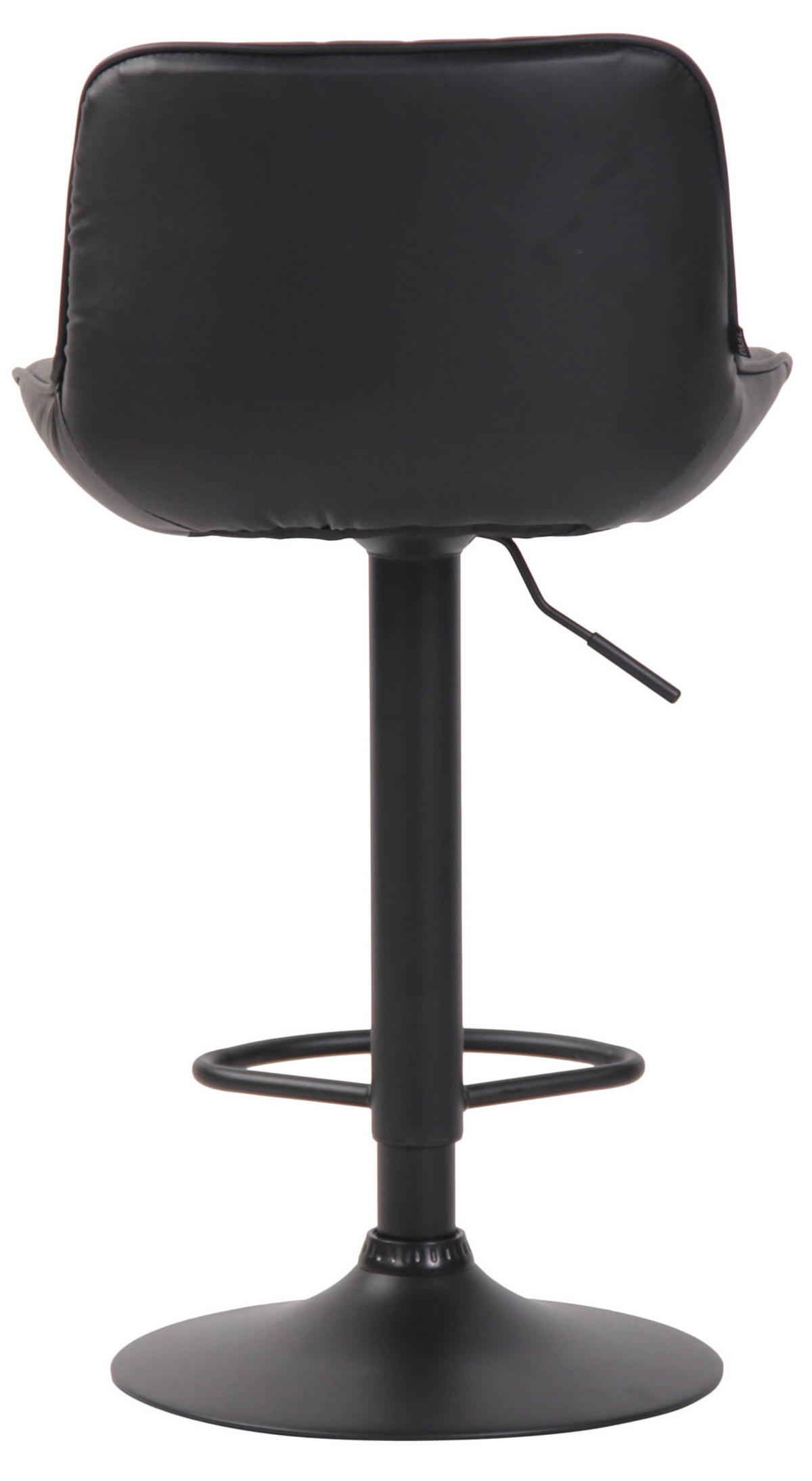 BARHOCKER 2er Set Lentos Kunstleder schwarz schwarz - Schwarz, Kunststoff/Metall (50/108/50cm) - TPFLiving
