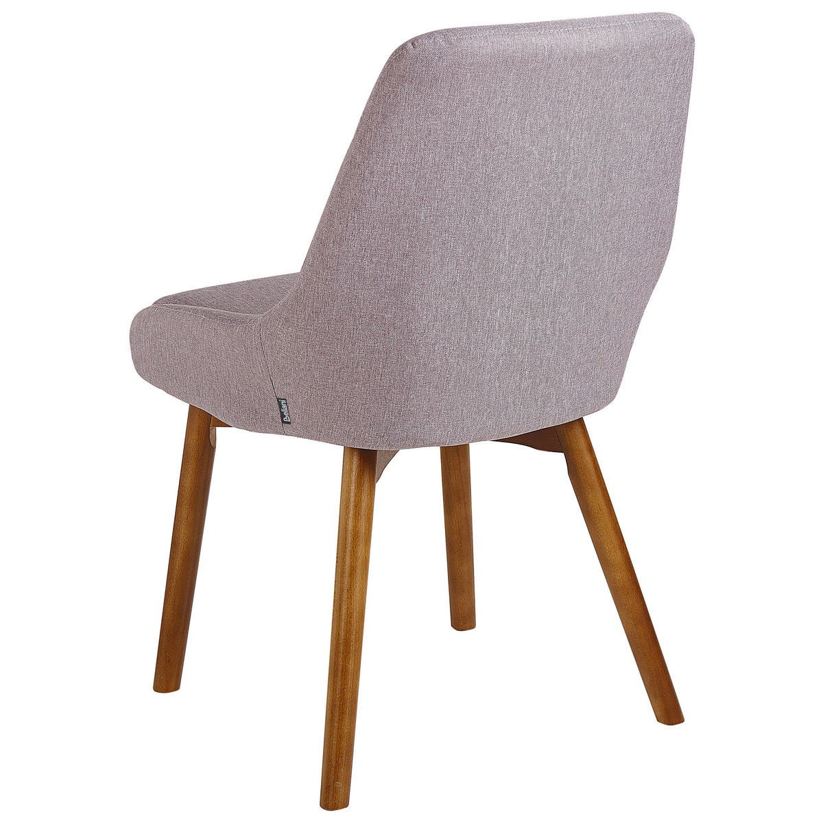 MATSTOL set om 2 klädsel grå Melfort - Grå, Trä/Textil (49/82/58cm) - Beliani