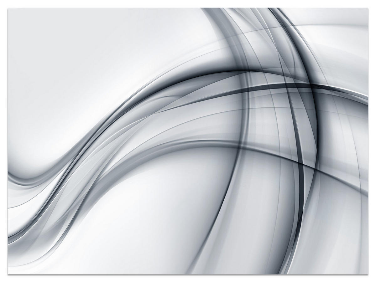 FOTOTAPETA Pre Obývaciu Izbu Abstraktné Sivé Línie Moderný Vzor 500 x 350 cm - čierna/sivá, papier (500/350cm) - Muralo