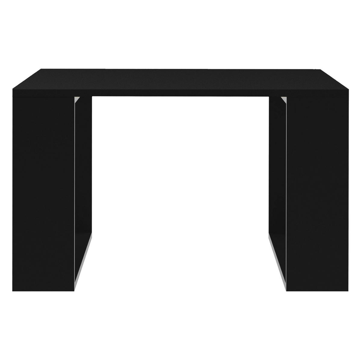 COUCHTISCH rechteckig Schwarz 65/65/40 cm - Schwarz, Holzwerkstoff (65/40/65cm) - ML-DESIGN