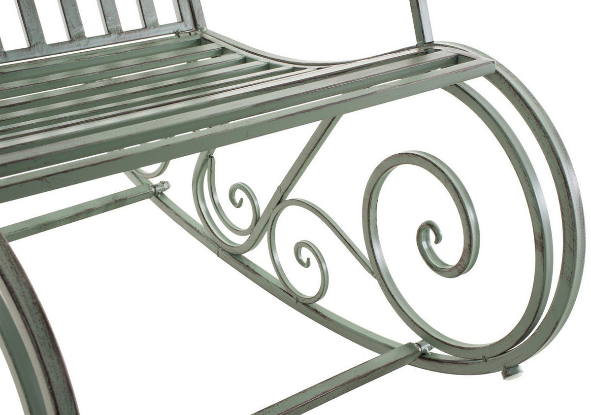 GARTENSCHAUKELSTUHL Metall Antik-Grün - Grün, Metall (56/94/90cm) - CLP