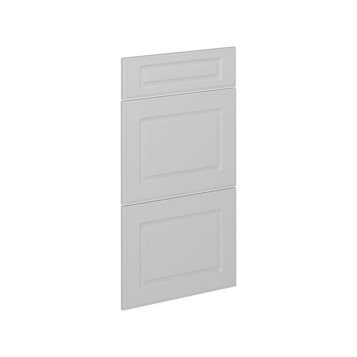 KÜCHENFRONT R-Line Weiß Landhaus 39.6 x 70.4 cm Möbelfront für den Schubladenunterschrank - Weiß, Holzwerkstoff (39.6/70.4/1.6cm) - Vicco