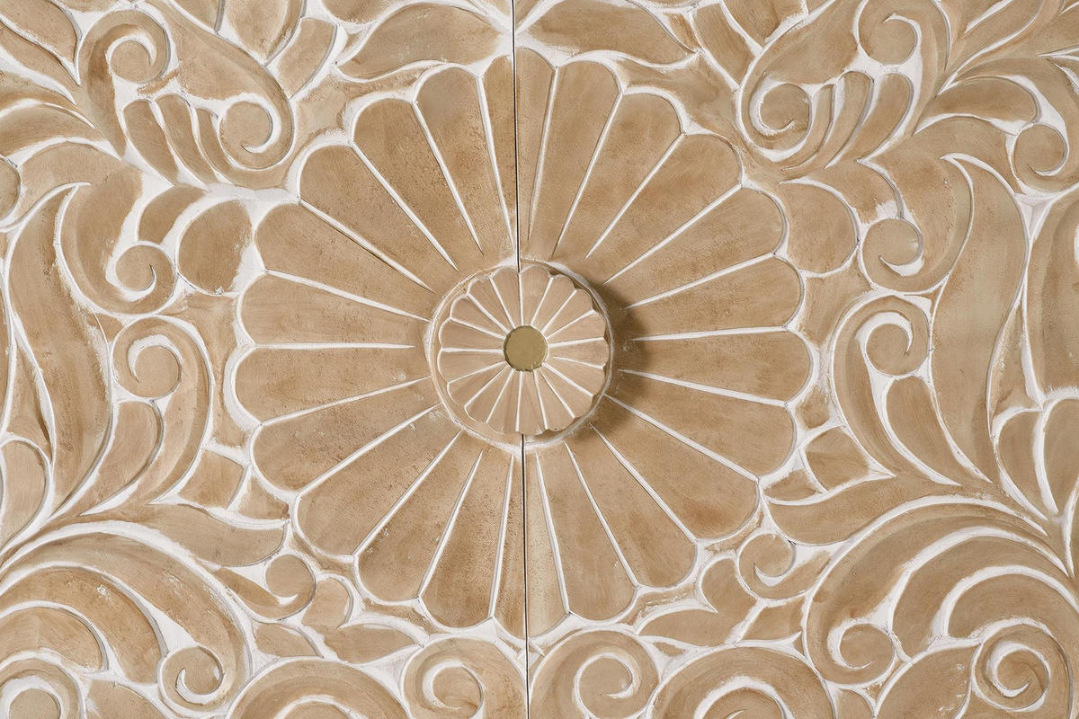 SIDEBOARD aus Mangoholz - Weiß, Holz (40/80/190cm) - Giner y Colomer