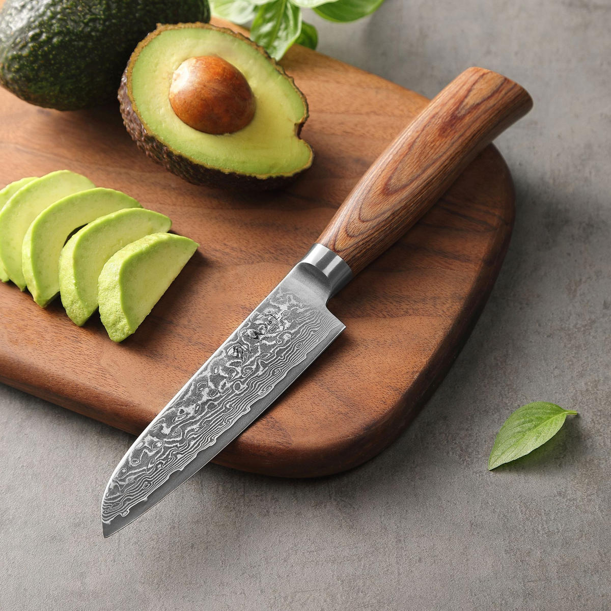 SANTOKUMESSER-SET 2-TEILIG 11–16 cm - Braun, Holz/Metall - Wakoli