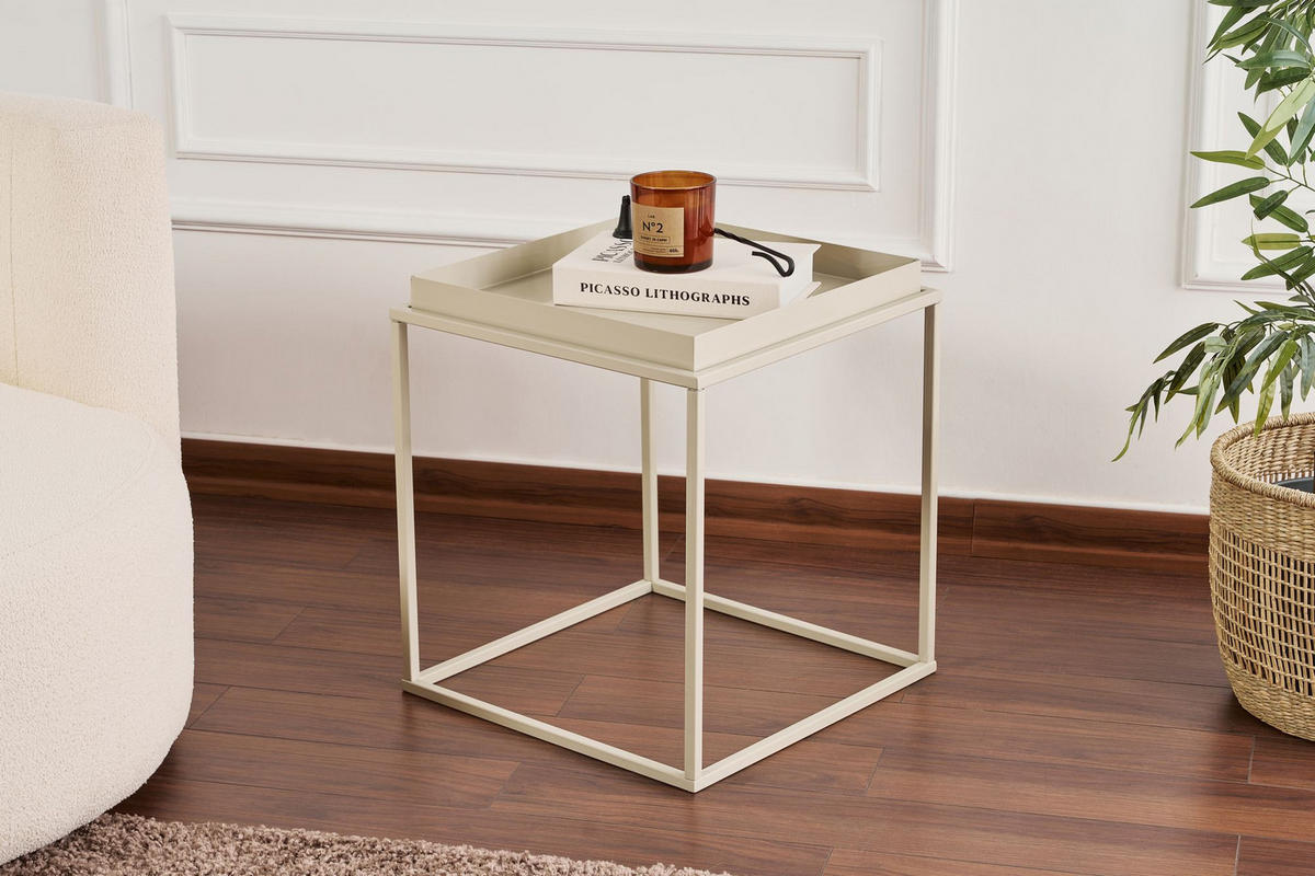 COUCHTISCH Koala Taupe - Taupe, Holz (45/45/52cm) - Habitat Garten