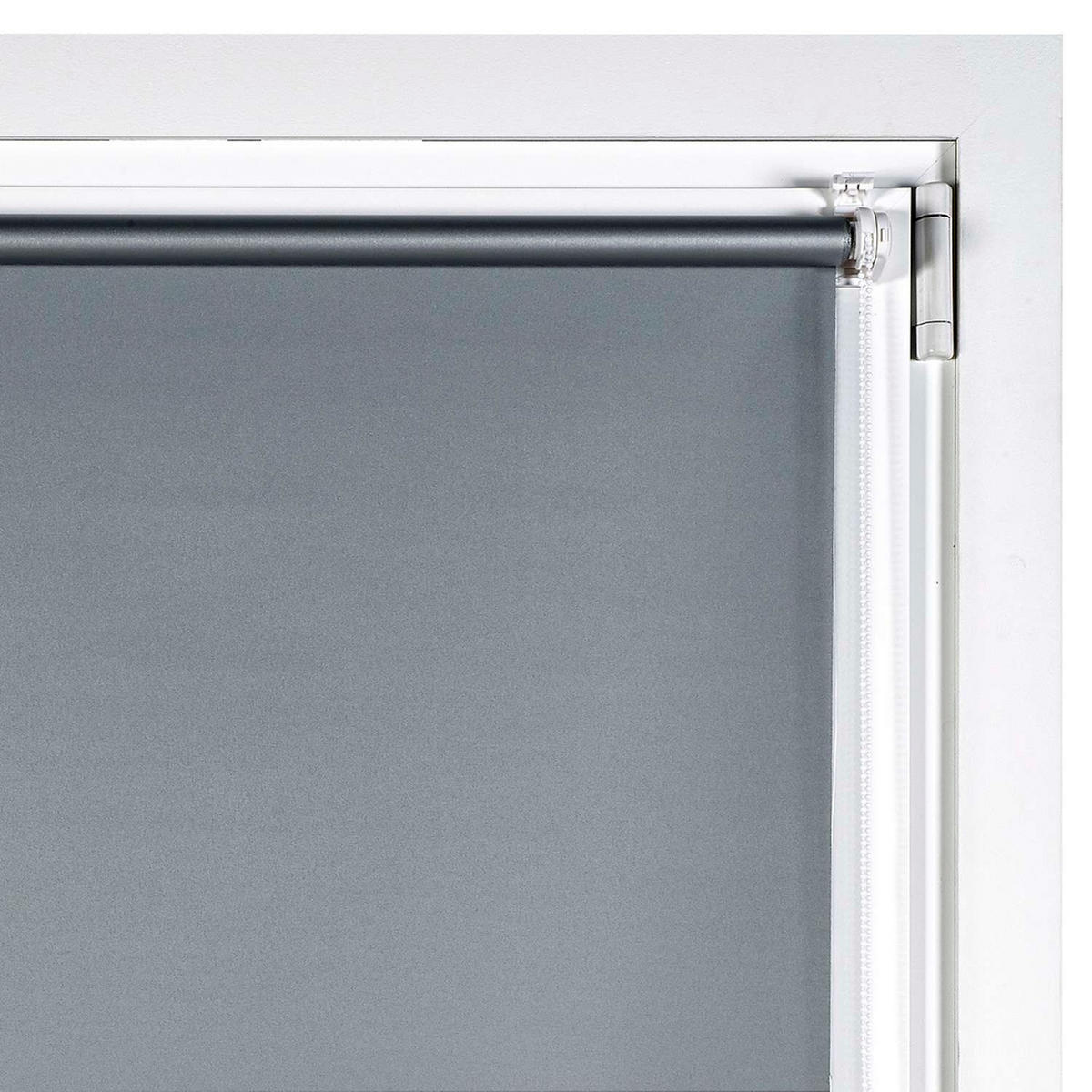 VERDUNKELUNGSROLLO Silber, 45 cm x 180 cm - Silberfarben, Kunststoff (45/180cm) - STORESDECO