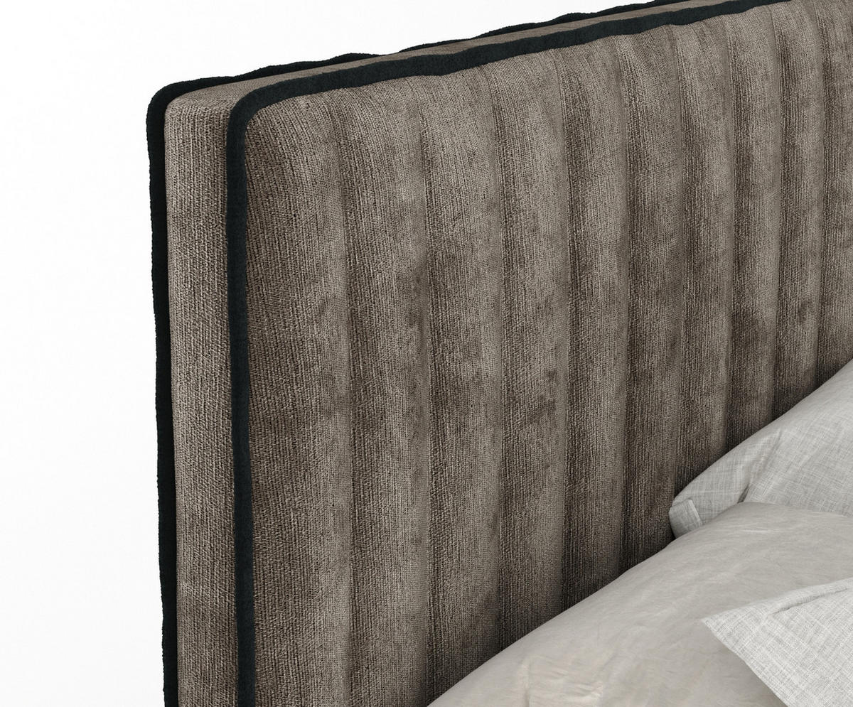 BOXSPRINGBETT Nocturne Braun 180/200 cm - Schwarz/Braun, Holz/Holzwerkstoff (180/200cm) - Maison de Reve