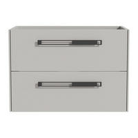 WASCHBECKENUNTERSCHRANK - 79.4 cm x 45.5 cm - Holz, Platte - Grau - FELNA - Grau, Holz (79.4/55/45.5cm) - Vente-Unique