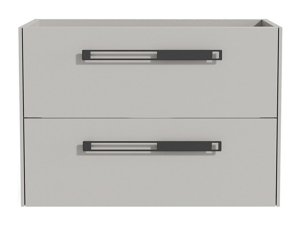 WASCHBECKENUNTERSCHRANK - 79.4cm x 45.5cm - MDF - grau - FELNA - Grau, Holz (79.4/55/45.5cm) - Vente-Unique