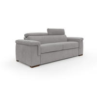 SCHLAFSOFA Giunone - Hellgrau, Textil (200/100/95cm) - Divani.store