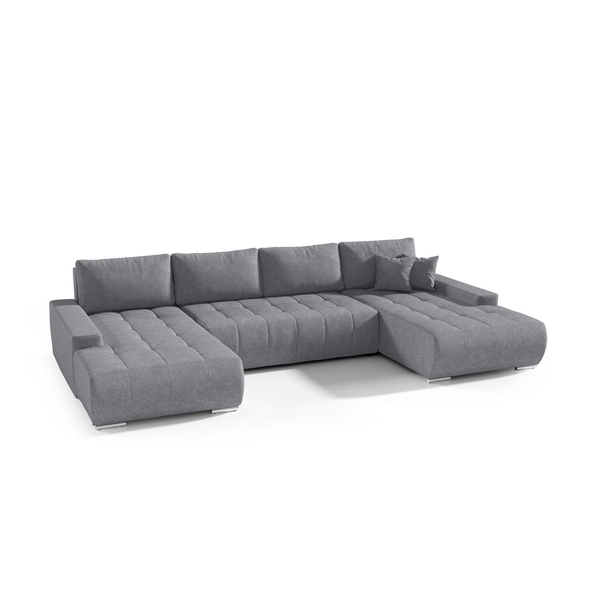 Petits-meubles Panoramasofa Grau 350x85x185 cm