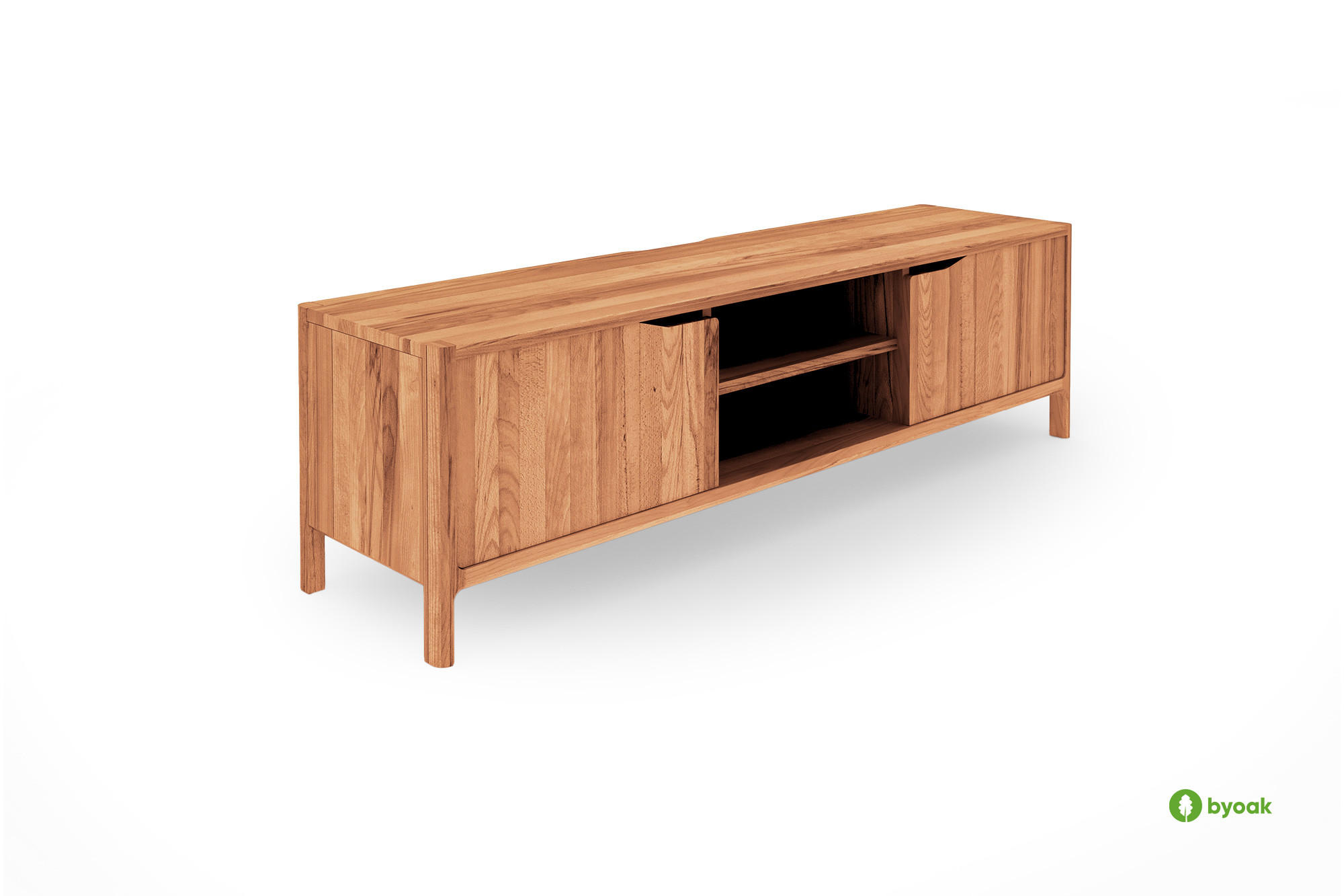 byoak Tv-Schrank Kernbuche 160x48x50 cm