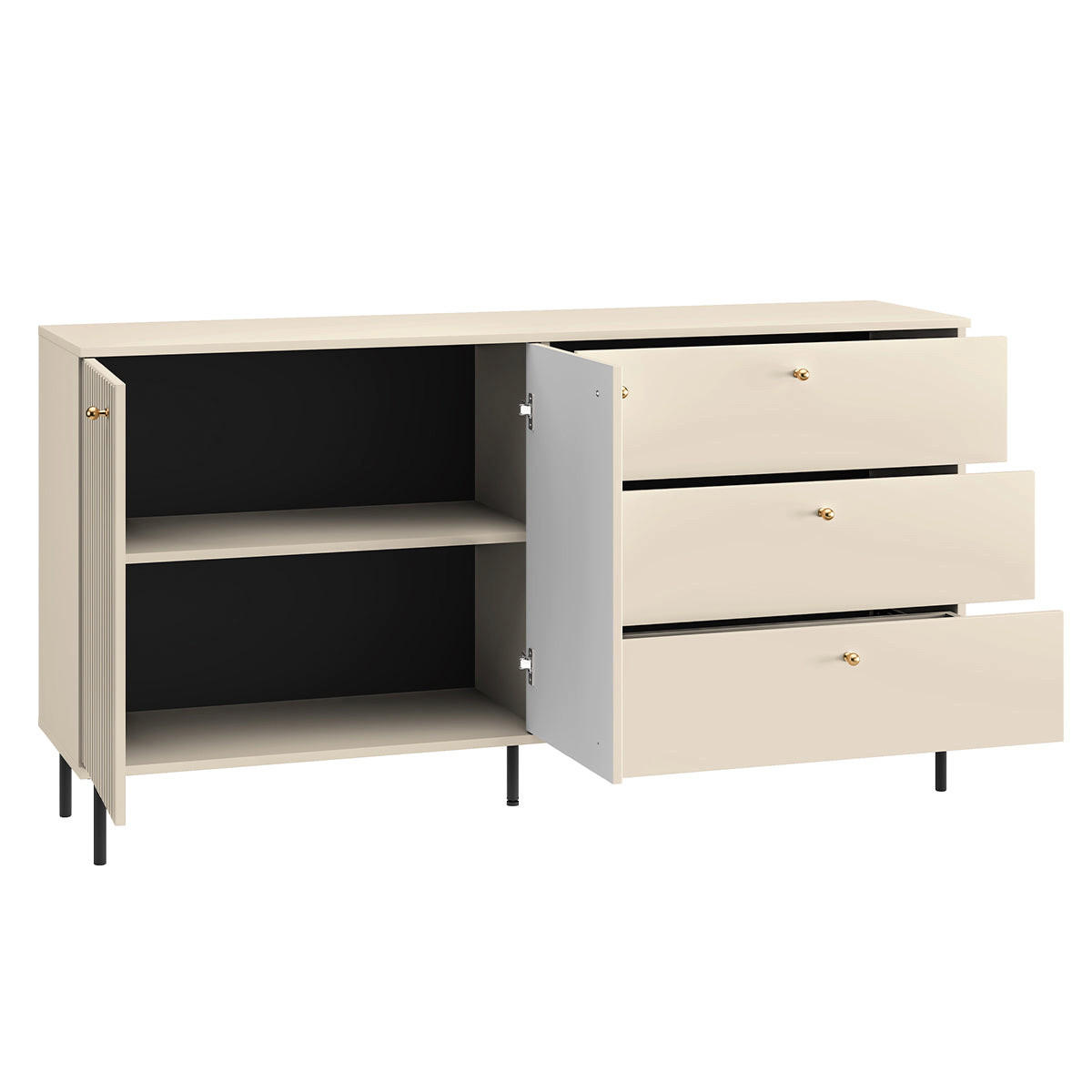 SIDEBOARD Nova Beige - Beige, Holzwerkstoff (160/85/40cm) - Petits-meubles