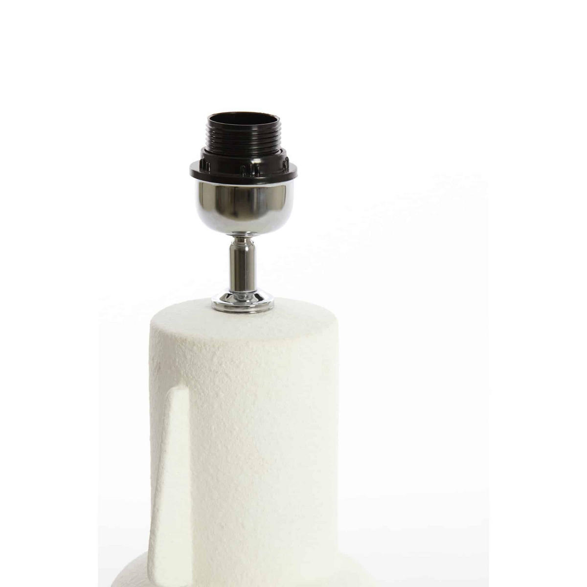 LAMPENFUSS Mataram Weiß 16/16/37.5 cm - Weiß, Keramik (16/16/37.5cm) - Light & Living