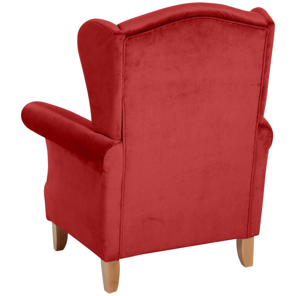 Thumbnail - 58aufmkessel Ohrensessel, Rot, Kunststoff, 88x108x84 cm, Wohnzimmer, Sessel, Ohrensessel