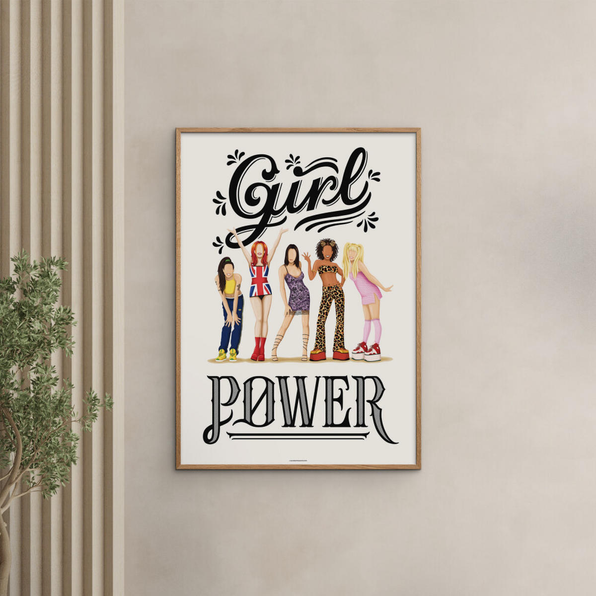 POSTER Nour Tohme - Girl Power - Multicolor, Papier (70/100/0.1cm) - Poster&Frame