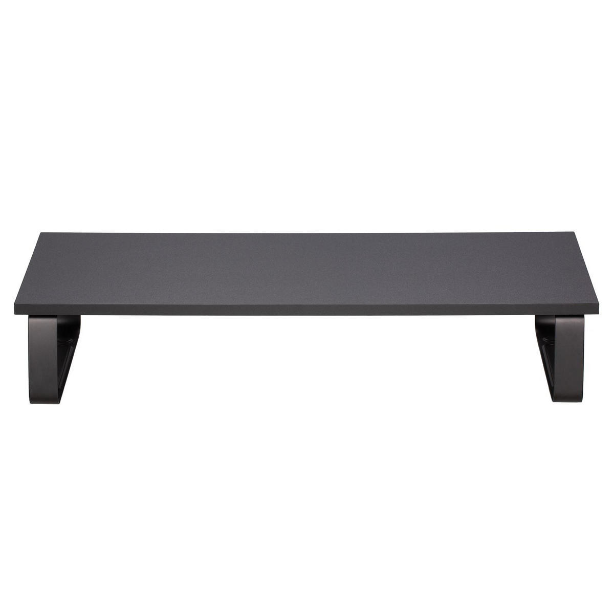 MONITORSTÄNDER STANFORD - Schwarz, Holzwerkstoff/Metall (26/60/12cm) - IDIMEX