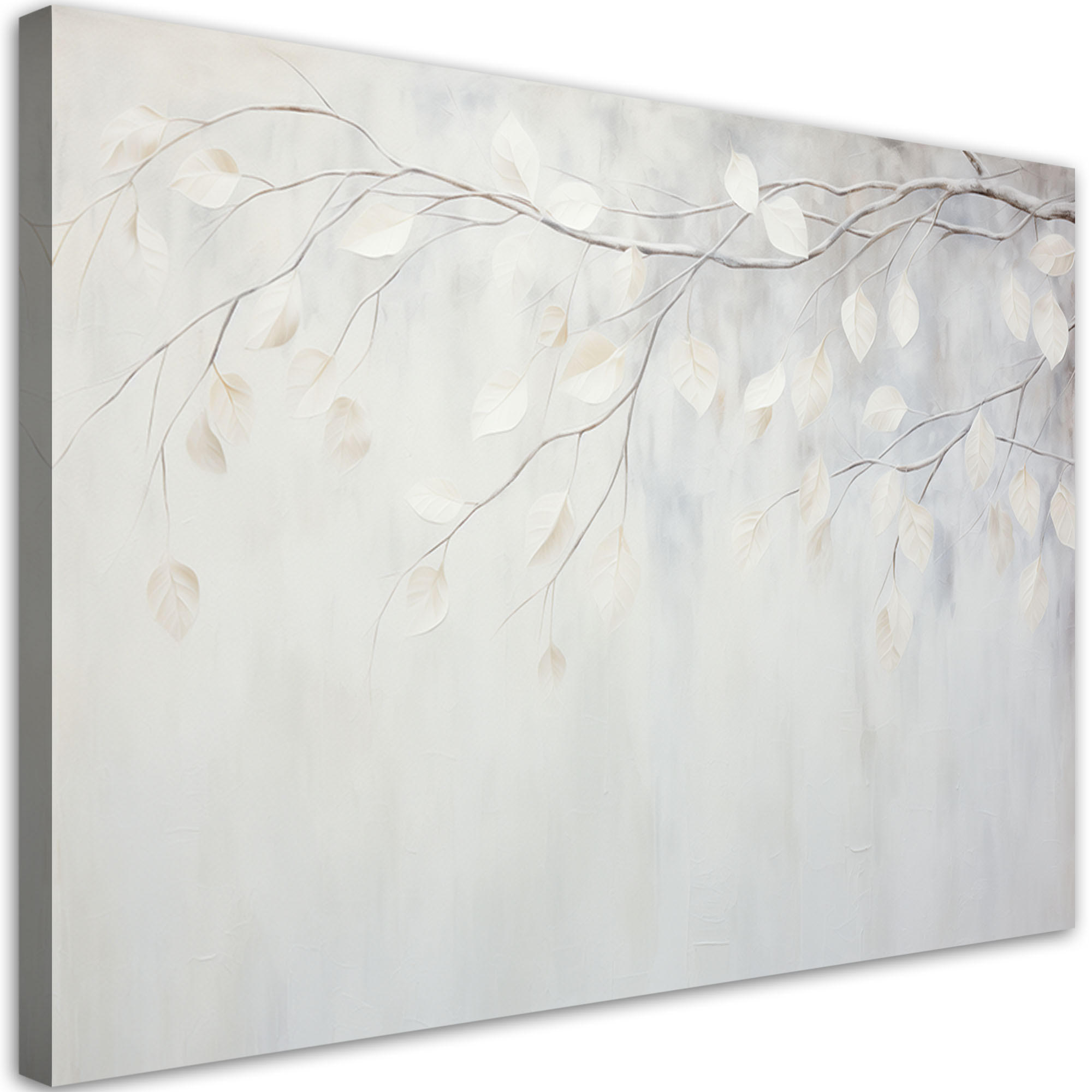 Feeby Leinwandbild Grau 120x80 cm