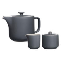 TEEZUBEHÖR SET Jasper Grau - Grau, Keramik (0.001L) - Ritzenhoff Breker