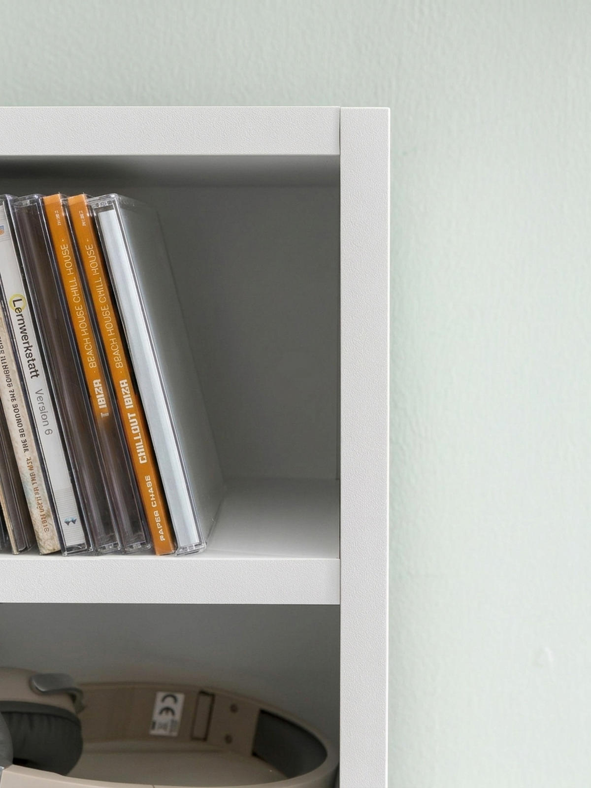 WANDREGAL – 6 Fächer, weiß, schmal, freistehend, 21x91x25,5 cm - Weiß, Holz (21/91/20cm) - KADIMA DESIGN