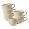 KAFFEETASSEN Beat Color Glaze Sandbeige 0,26 l 6er Set - Beige, Keramik (0.26L) - Seltmann Weiden