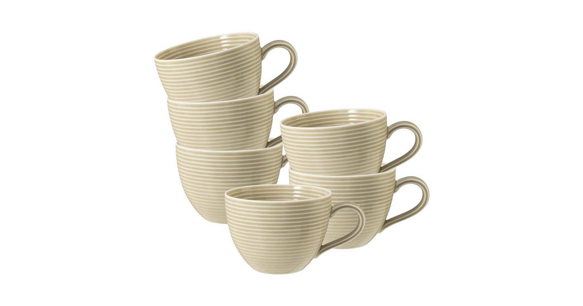 Seltmann Tazza Da Caffè Beige Sabbia 0,26 L - Porcellana Dura Resistente, Lavabile In Microonde E Lavastoviglie, Adatta A Forno E Congelatore, Qualità Verde