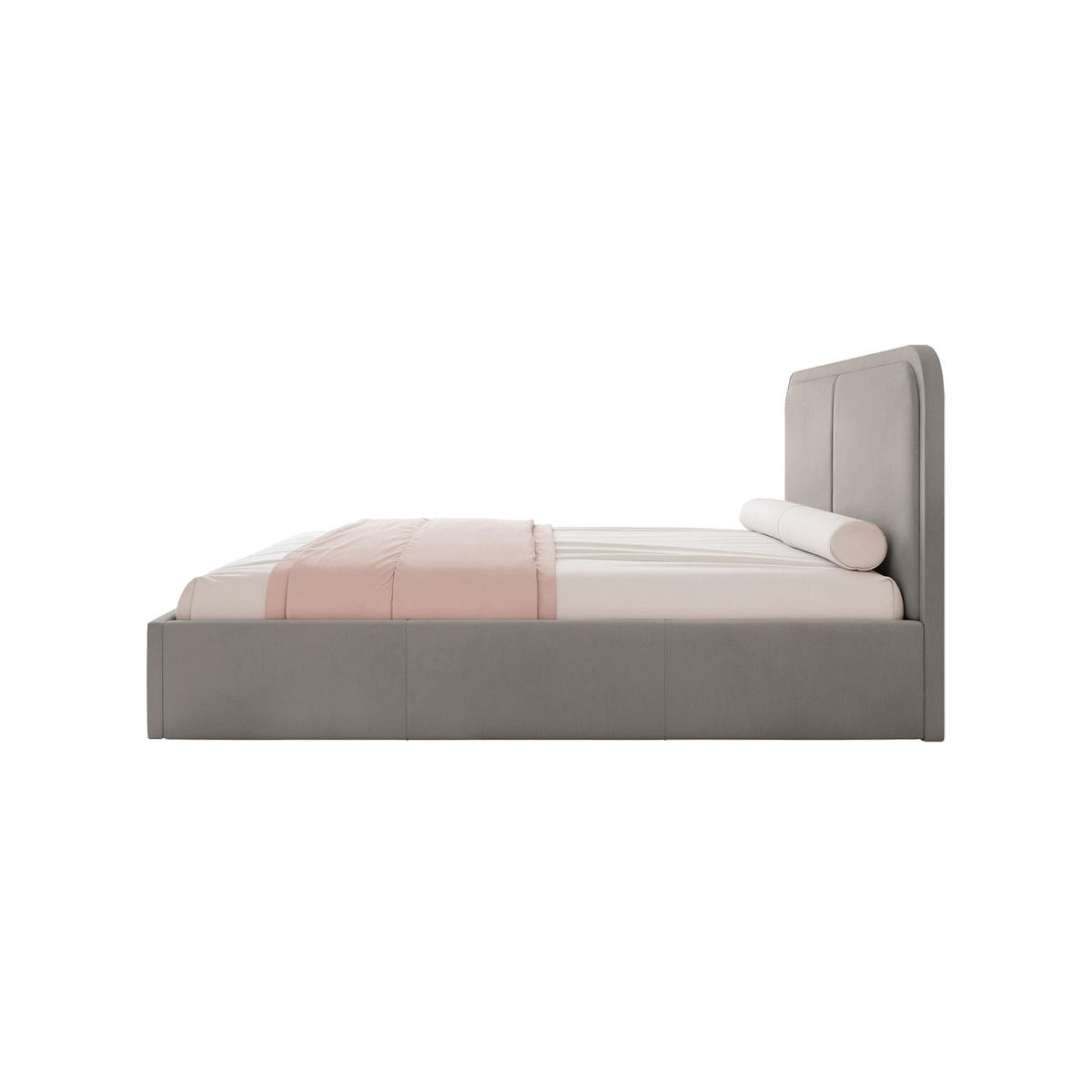POLSTERBETT OLLEO 140x200 cm, Grau - Grau, Textil (140/200cm) - Fedve