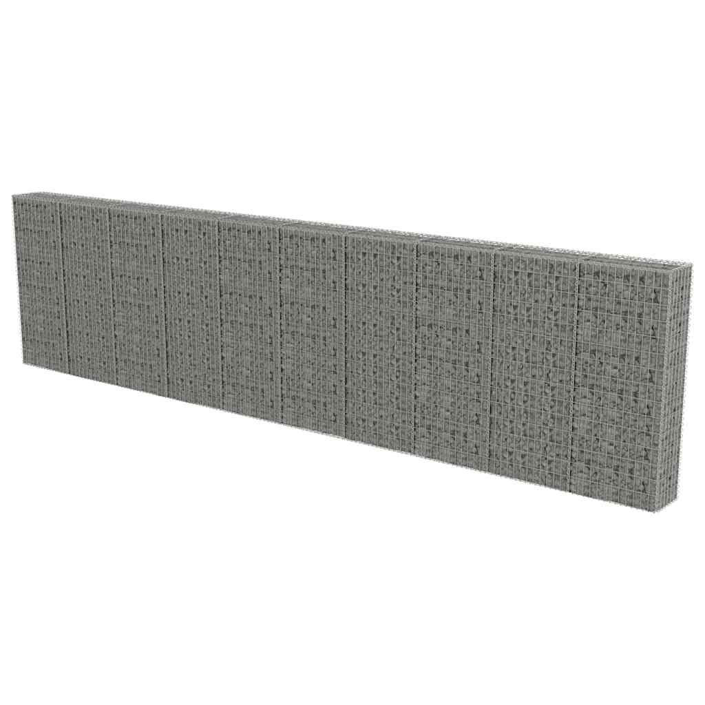 vidaXL Gartenzaun, Silber 30x150 cm